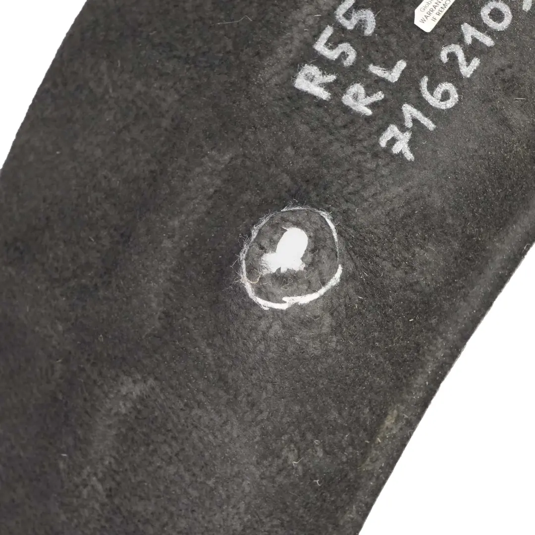 Paso rueda trasero izquierdo Cubierta antisalpicaduras para Mini Clubman R55 con número de pieza 7162103 Mini Clubman R55 Paso rueda trasero izquierdo Cubierta antisalpicaduras - SKU 7162103-1 - Número de pieza 7162103