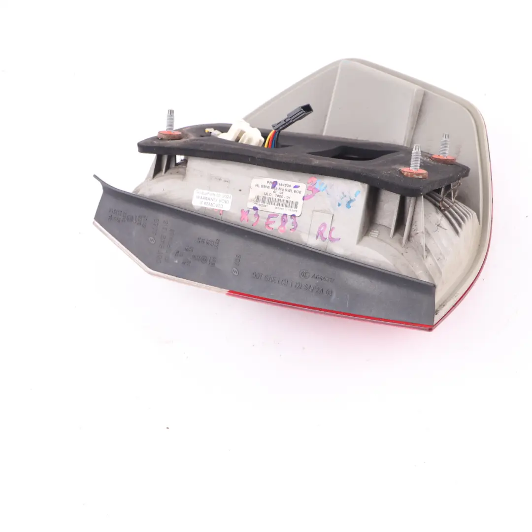 Left N/S LED Tail Lamp Light Side Panel to BMW X3 E83 LCI 1 Rear with Part number 7162209 BMW X3 E83 LCI 1 Rear Left N/S LED Tail Lamp Light Side Panel - SKU 7162209-3 - Part number 7162209