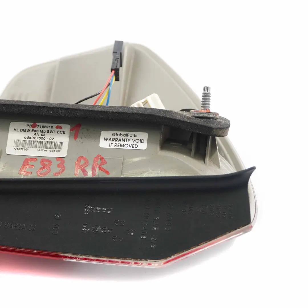 BMW X3 E83 LCI Lampa Prawy Tył Tylna - SKU 7162210-1 - Numer Części 7162210