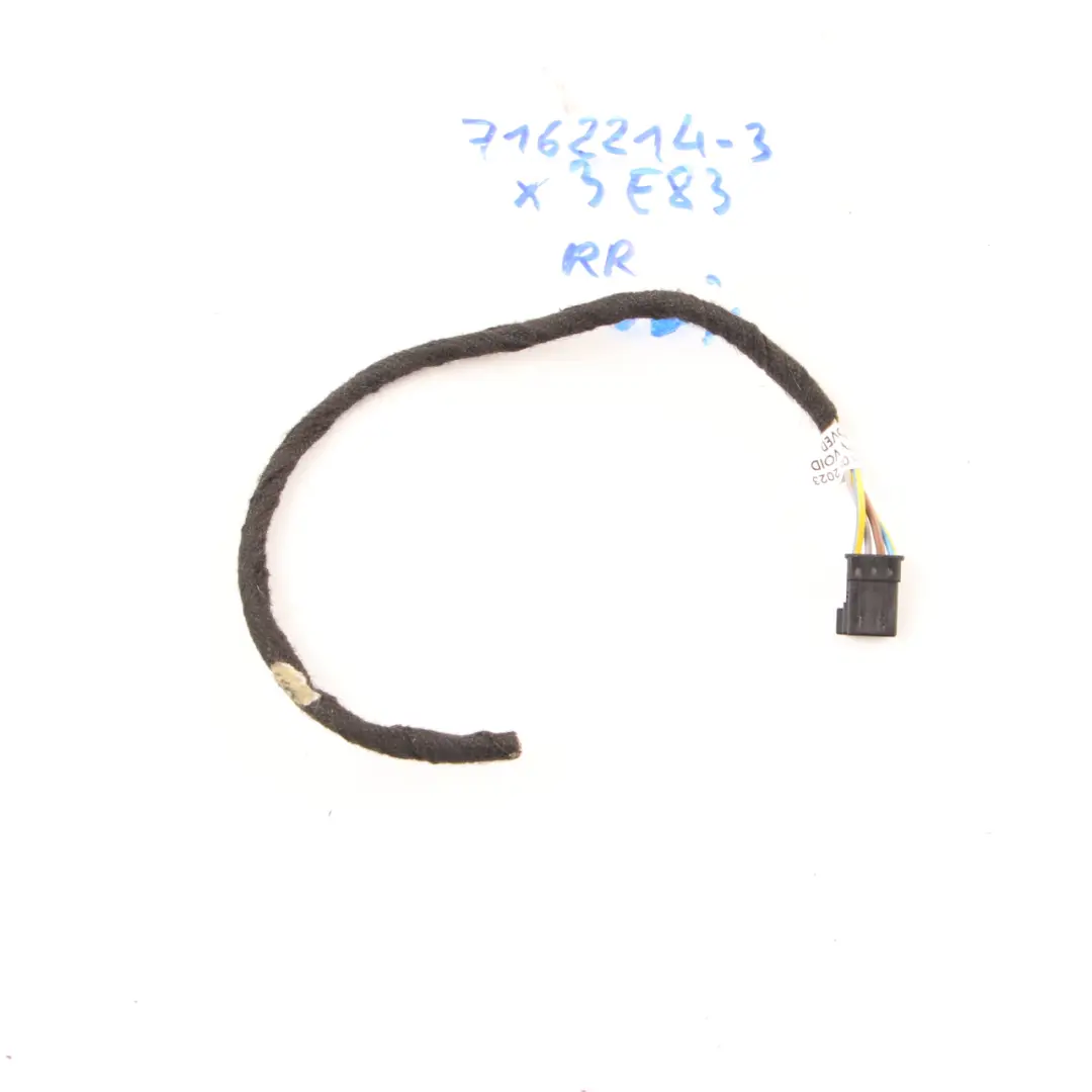 BMW X3 E83 LCI Enchufe Luz Trasera Tapa Maletero Derecha Cableado 8377234 - SKU 7162214-3 - Número de pieza 7162214