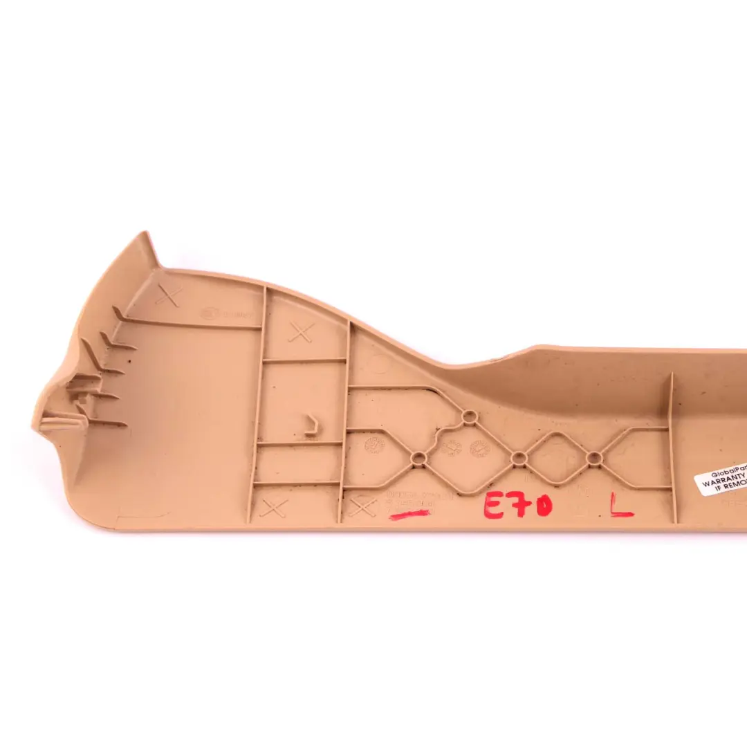 Revestimiento Asiento Delantero Izquierdo Panel Beige para BMW X5 X6 E70 E71 con número de pieza 7162223 BMW X5 X6 E70 E71 Revestimiento Asiento Delantero Izquierdo Panel Beige - SKU 7162223-1 - Número de pieza 7162223