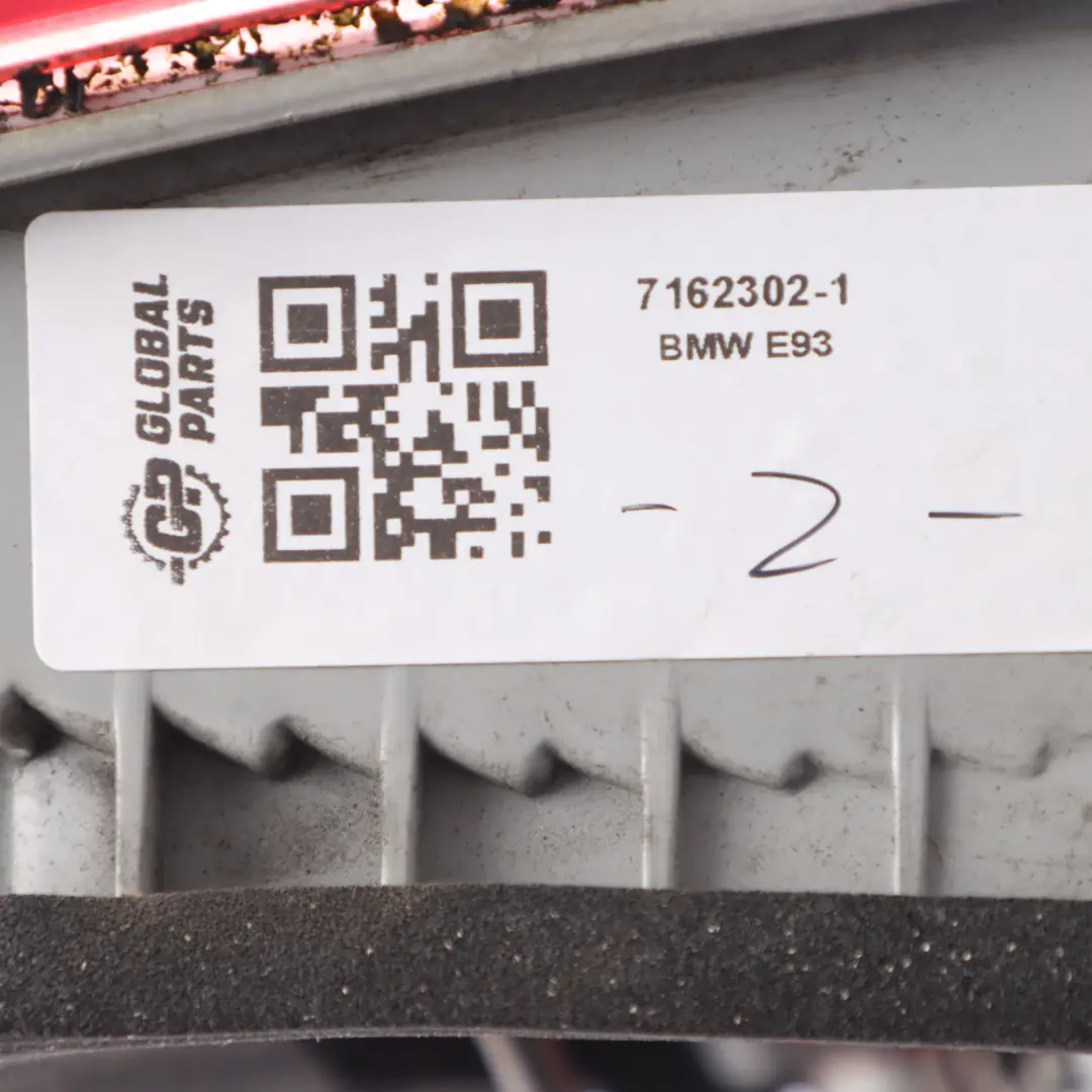 Light Lamp Panel Rear Right O/S to BMW E93 Convertible with Part number 7162302 BMW E93 Convertible Light Lamp Panel Rear Right O/S - SKU 7162302-1 - Part number 7162302