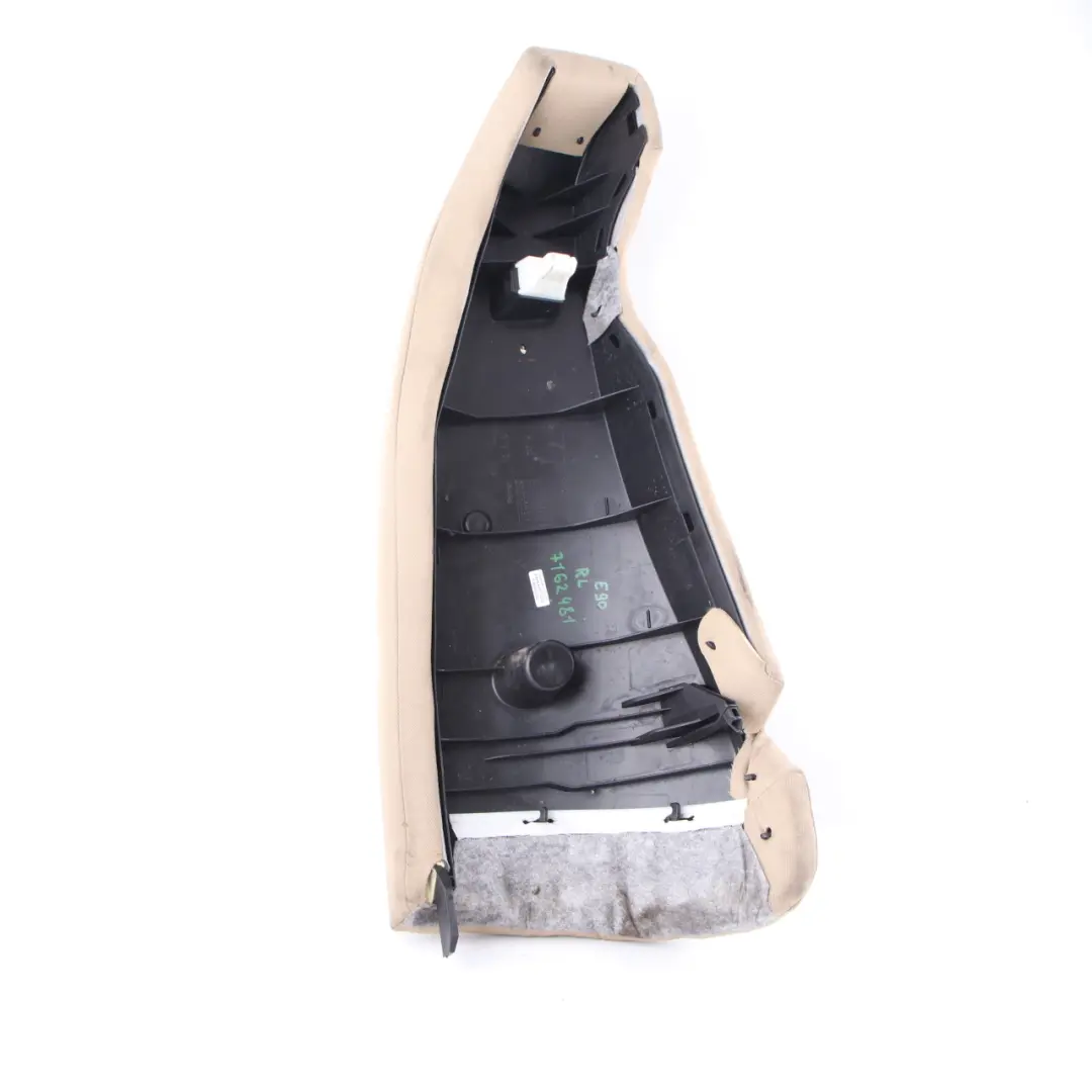 Lateral Trim Panel Cover Rear Left N/S Seat Cloth Beige 7149669 to BMW E90 with Part number 7162481 BMW E90 Lateral Trim Panel Cover Rear Left N/S Seat Cloth Beige 7149669 - SKU 7162481 - Part number 7162481