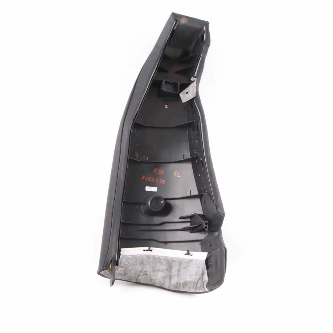 BMW E90 Sedile posteriore sinistro Finitura laterale in pelle Dakota Schwarz - SKU 7162499 - Numero di parte 7162499