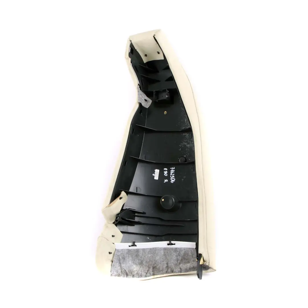 Lateral Panel Rear Right O/S Trim Side Cover Leather Dakota Lemon to BMW E90 Seat with Part number 7162506 BMW E90 Seat Lateral Panel Rear Right O/S Trim Side Cover Leather Dakota Lemon - SKU 7162506 - Part number 7162506