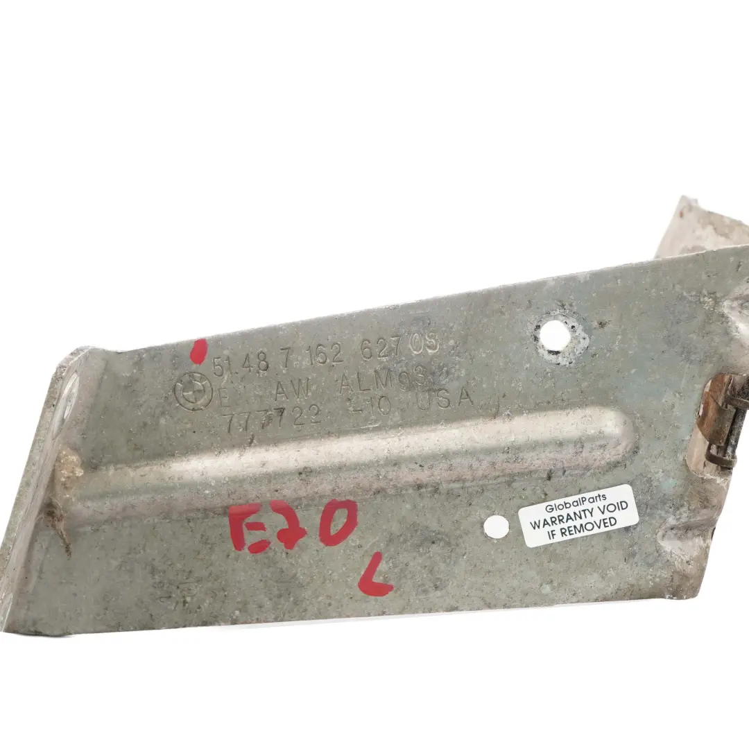 Support Frein Gauche Conduit d'Air Compartiment Moteur pour BMW X5 E70 à propos du numéro de pièce 7162627 BMW X5 E70 Support Frein Gauche Conduit d'Air Compartiment Moteur - SKU 7162627 - Numéro de pièce 7162627