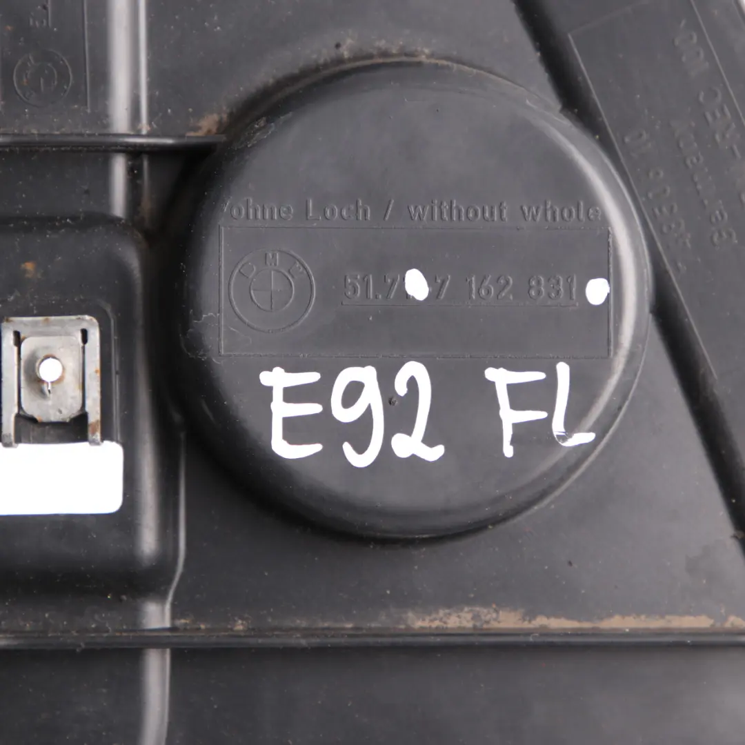 Cubre Paso de Rueda BMW E92 E93 Parte Inferior Delantera Izquierda N/S para con número de pieza 7162831 Cubre Paso de Rueda BMW E92 E93 Parte Inferior Delantera Izquierda N/S - SKU 7162831 - Número de pieza 7162831