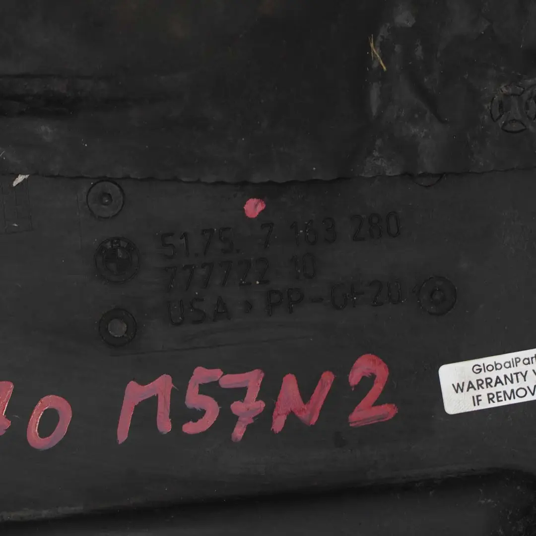 BMW X5 E70 Osłona Płyta Podwozia Silnika - SKU 7163280 - Numer Części 7163280