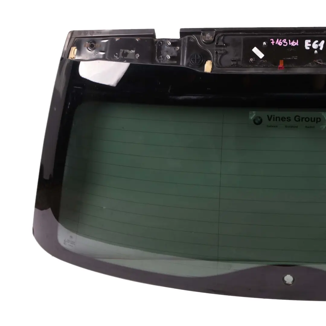 BMW E61 Rear Window Glass Touring Estate Tinted Window Panel Black AS3 - SKU 7163461-1 - Part number 7163461