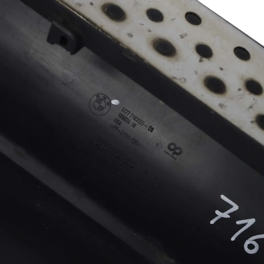 Listwa Osłona Progu Lewa do BMW X5 E70 o numerze 7163555 BMW X5 E70 Listwa Osłona Progu Lewa - SKU 7163555 - Numer Części 7163555