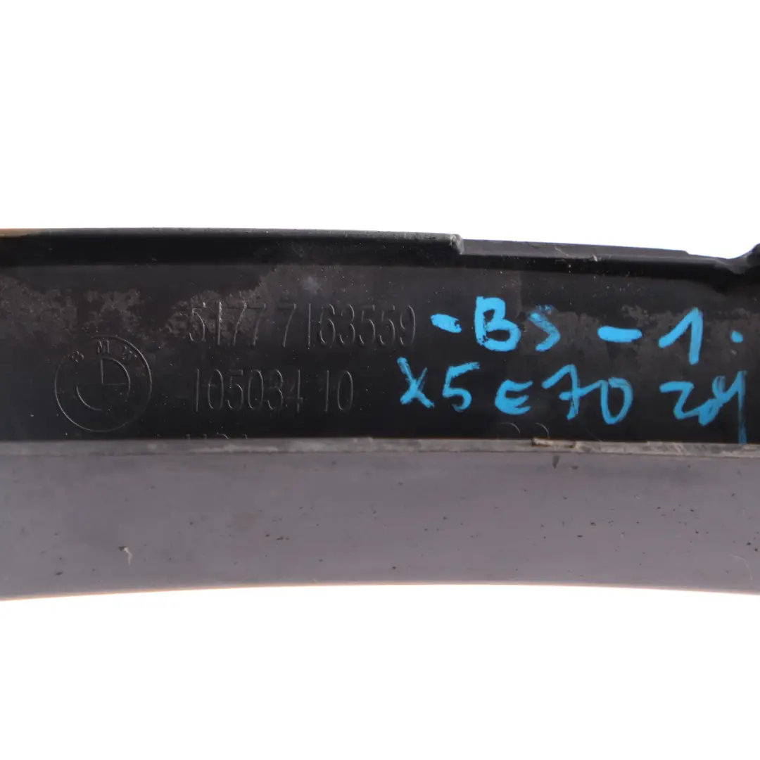 Cover Wheel Arch BMW X5 E70 1 Rear Left N/S Trim Moulding Black Sapphire 475 - SKU 7163559-BS1 - Part number 7163559
