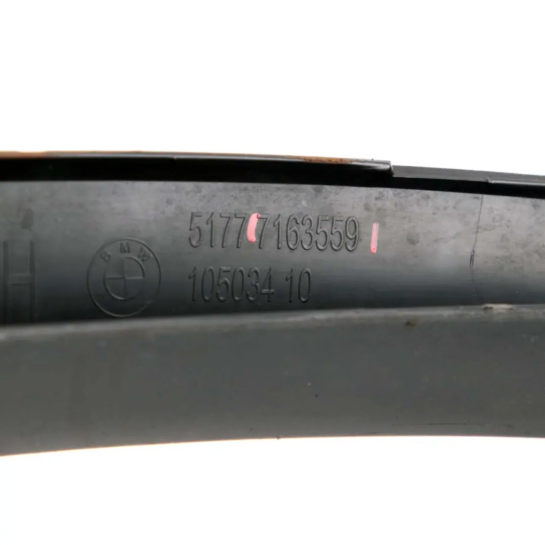 BMW X5 E70 Radlauf Verkleidung Blende Moulding Hinten Links N/S Schwarz - SKU 7163559 - Teilenummer 7163559
