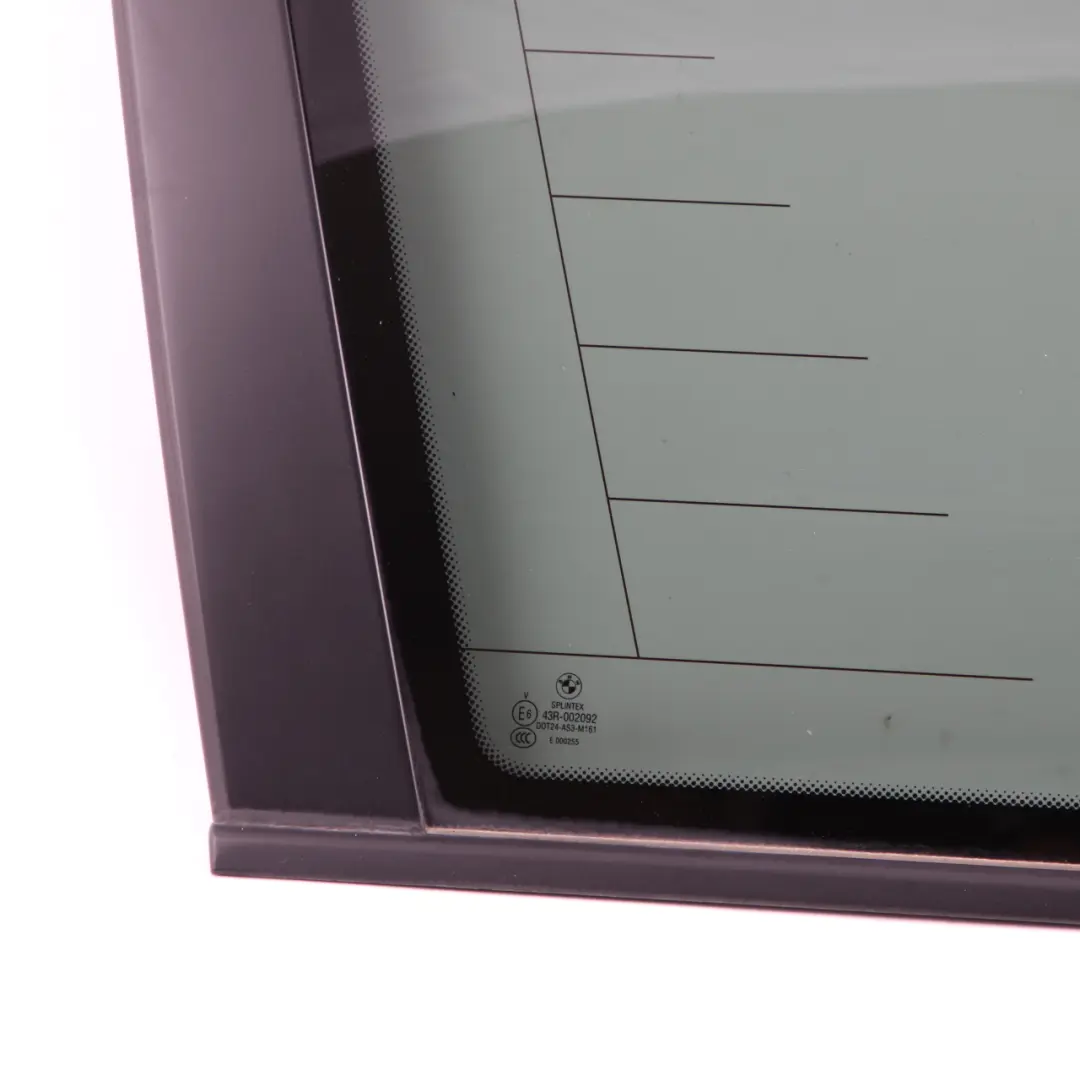  Window Glass BMW E61 Touring Side Left N/S Door Trim Tinted Black AS3 - SKU 7163605 - Part number 7163605