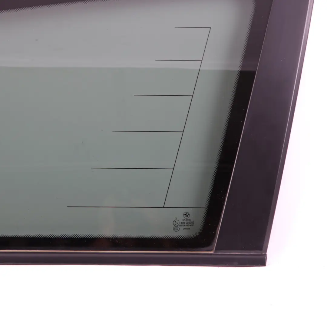  Window Glass BMW E61 Touring Side Right O/S Door Trim Tinted Black AS3 - SKU 7163606 - Part number 7163606