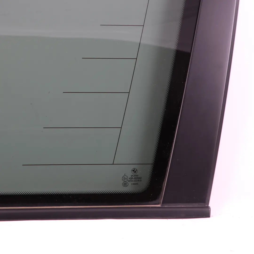  Window Glass BMW E61 Touring Side Right O/S Door Trim Tinted Black AS3 - SKU 7163606 - Part number 7163606