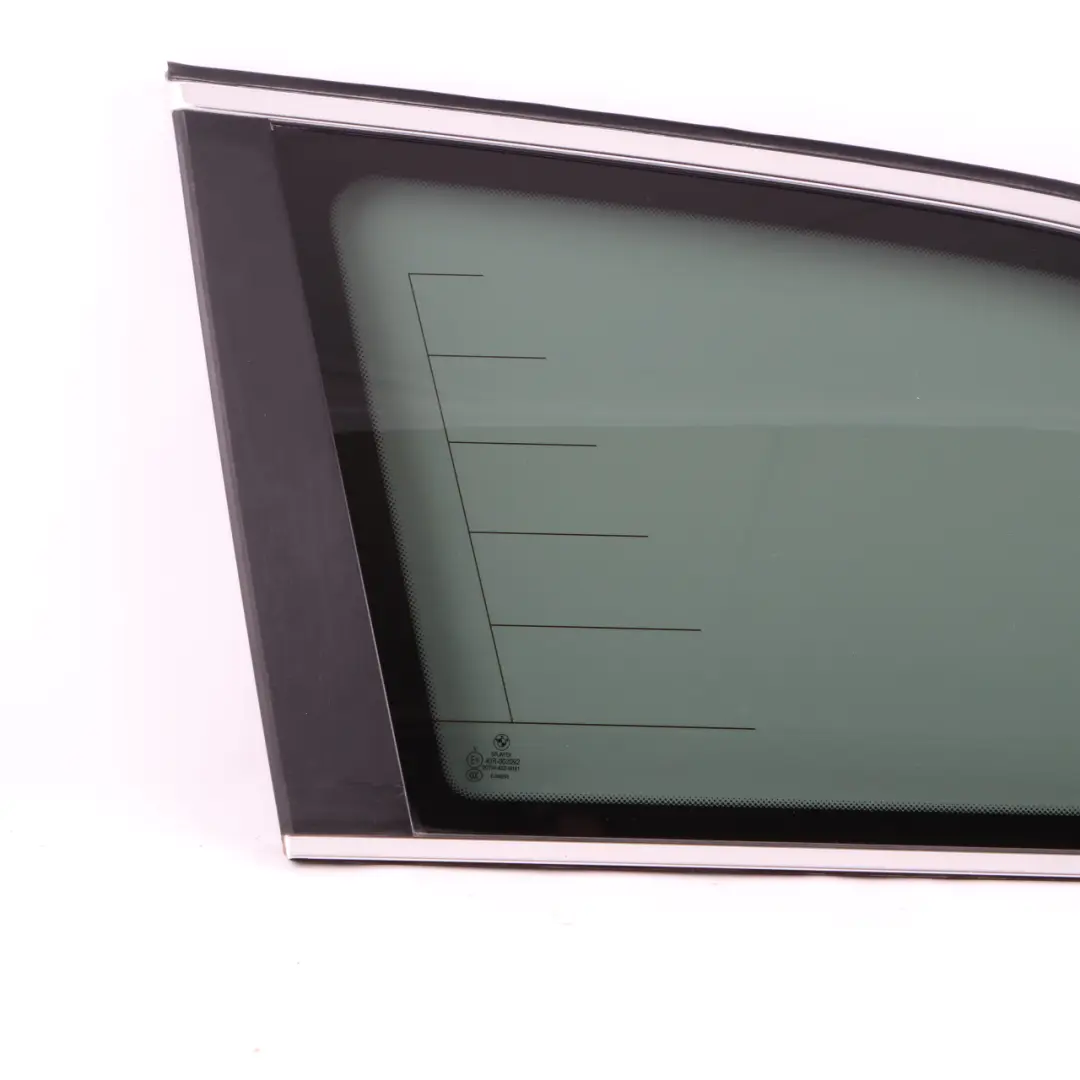 Side Tinted Window Glass Rear Left N/S AS3 Chrome to BMW E61 Touring with Part number 7163609 BMW E61 Touring Side Tinted Window Glass Rear Left N/S AS3 Chrome - SKU 7163609-1 - Part number 7163609