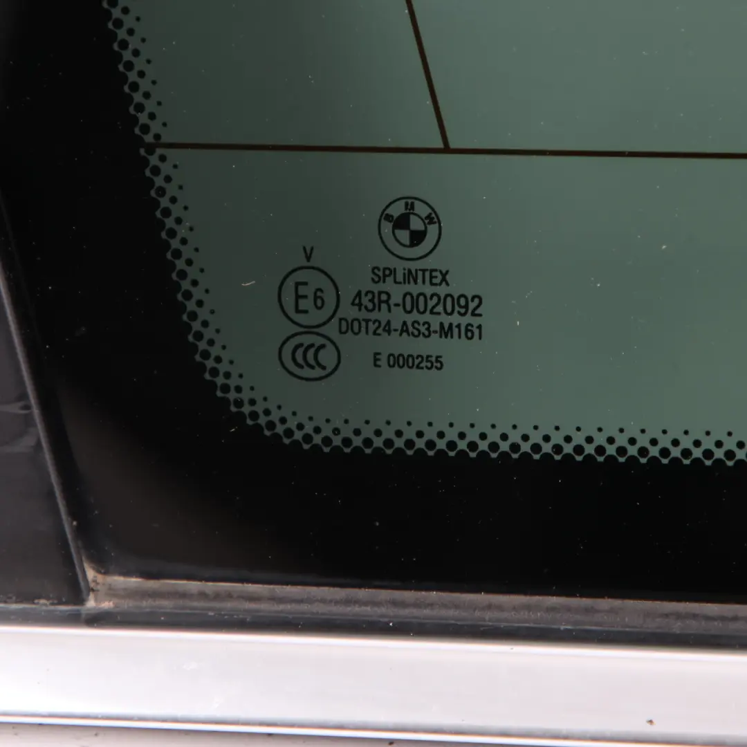 BMW E61 Touring Side Tinted Window Glass Rear Left N/S AS3 Chrome - SKU 7163609-1 - Part number 7163609