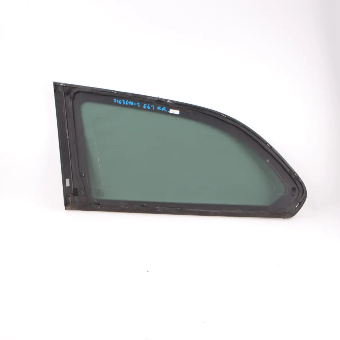 BMW E61 Touring Side Tinted Window Glass Rear Right O/S AS3 Chrome - SKU 7163610-1 - Part number 7163610