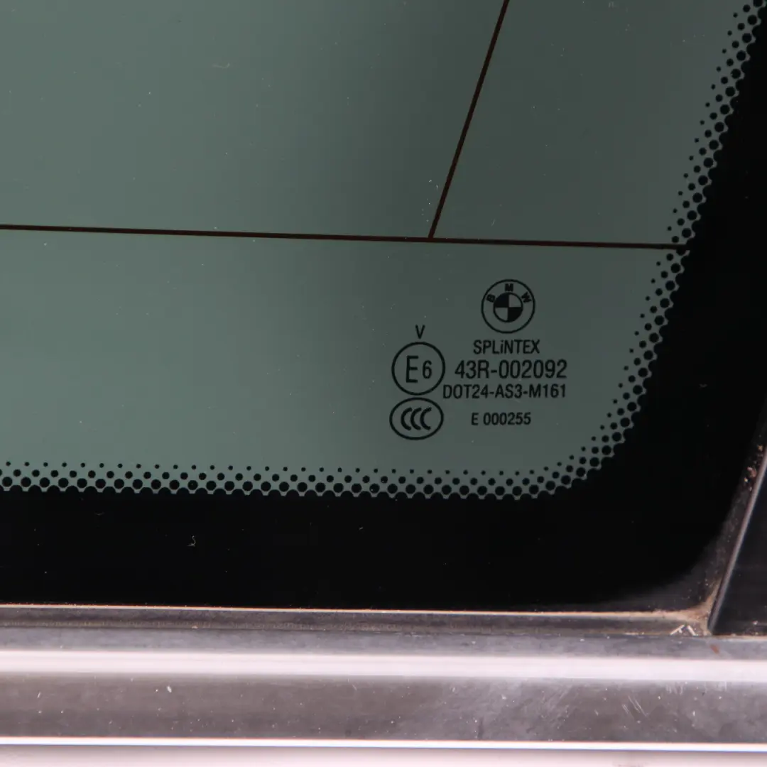 BMW E61 Touring Seitenscheibe Grün Dichtung Hinten Rechts AS3 - SKU 7163610-1 - Teilenummer 7163610
