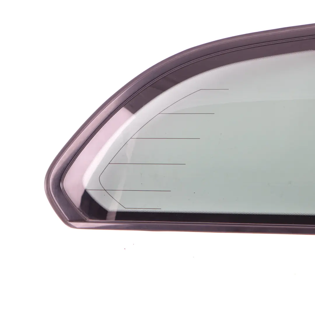 BMW E61 Grüne Seitenfensterdichtung hinten rechts Glas Hochglanz AS3 - SKU 7163616 - Teilenummer 7163616