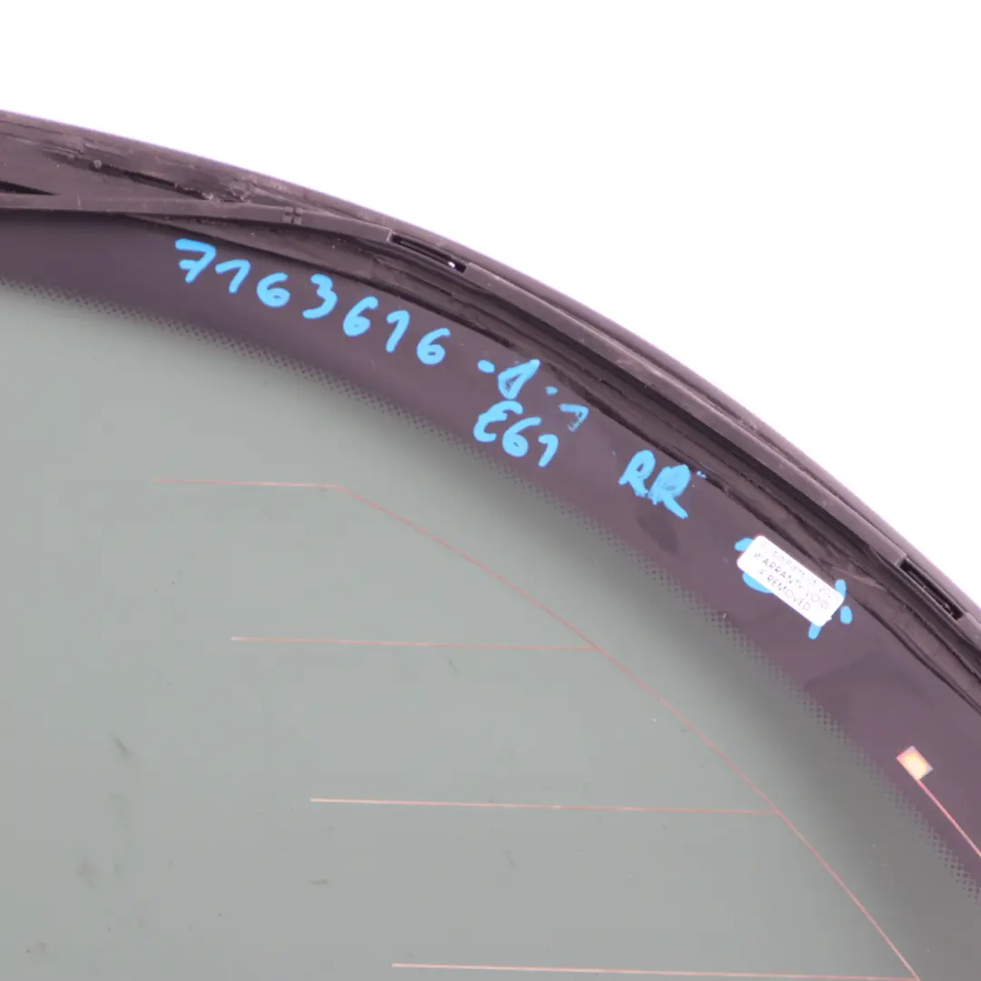 BMW E61 Grüne Seitenfensterdichtung hinten rechts Glas Hochglanz AS3 - SKU 7163616 - Teilenummer 7163616
