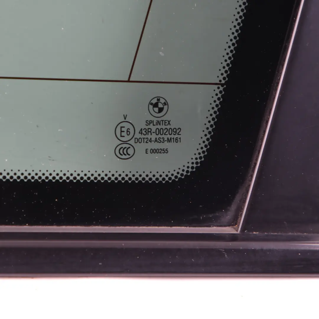 BMW E61 Grüne Seitenfensterdichtung hinten rechts Glas Hochglanz AS3 - SKU 7163616 - Teilenummer 7163616