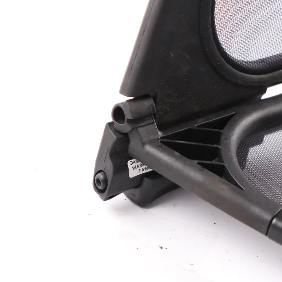 Deflector Mini R52 Convertible Rear Centre Protection Covering Mesh Screen to Wind with Part number 7164868 Wind Deflector Mini R52 Convertible Rear Centre Protection Covering Mesh Screen - SKU 7164868-2 - Part number 7164868