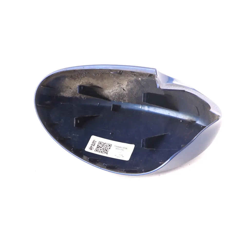 Wing Mirror Cover Cup Right O/S Montegoblau Blue A51 to BMW E92 E93 with Part number 7164982 BMW E92 E93 Wing Mirror Cover Cup Right O/S Montegoblau Blue A51 - SKU 7164982-MTB - Part number 7164982