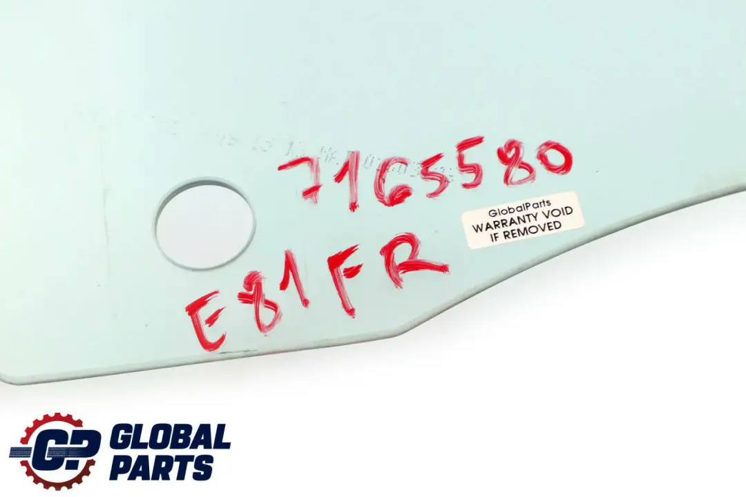 BMW 1 Series E81 E82 Front Right Door O/S Window Glass Green AS2 - SKU 7165580 - Part number 7165580