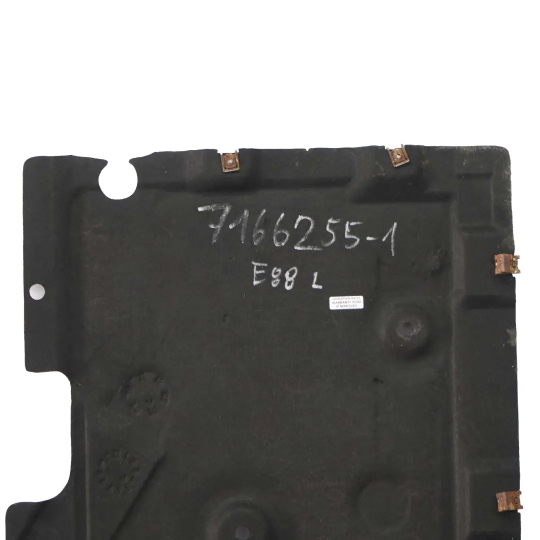 BMW E88 Cabrio Izquierda Bajo La carroceria Cubierta De panel De suelo - SKU 7166255-1 - Número de pieza 7166255