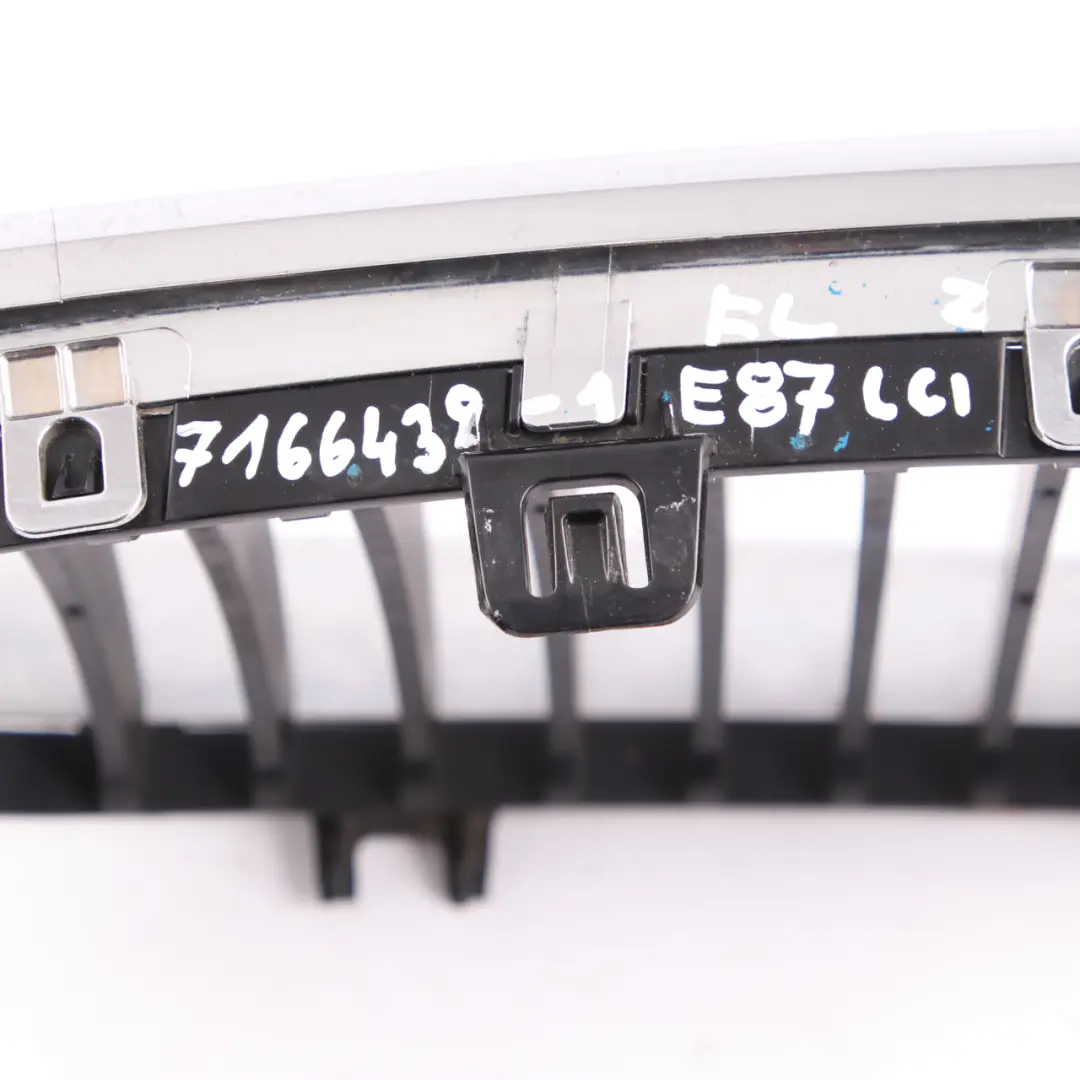  Front Grille BMW E81 E82 E87 LCI E88 Trim Panel Cover Kidney Left N/S 7166439 - SKU 7166439-1 - Part number 51137166439