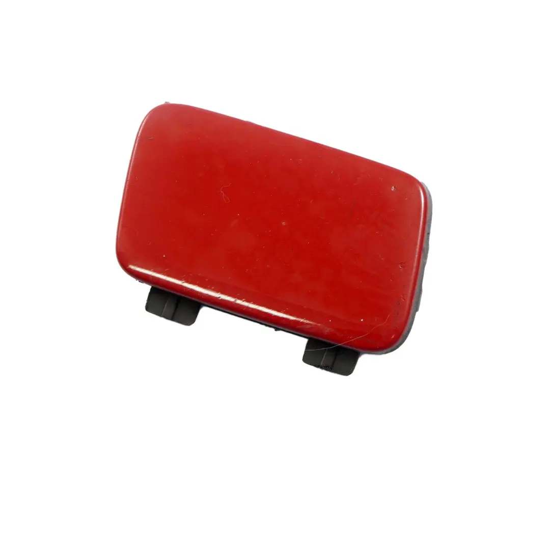 Parachoques delantero Flap Ojo Remolque Karmesinrot Rojo A61 para BMW E87 LCI con número de pieza 7166581 BMW E87 LCI Parachoques delantero Flap Ojo Remolque Karmesinrot Rojo A61 - SKU 7166581-KAR - Número de pieza 7166581
