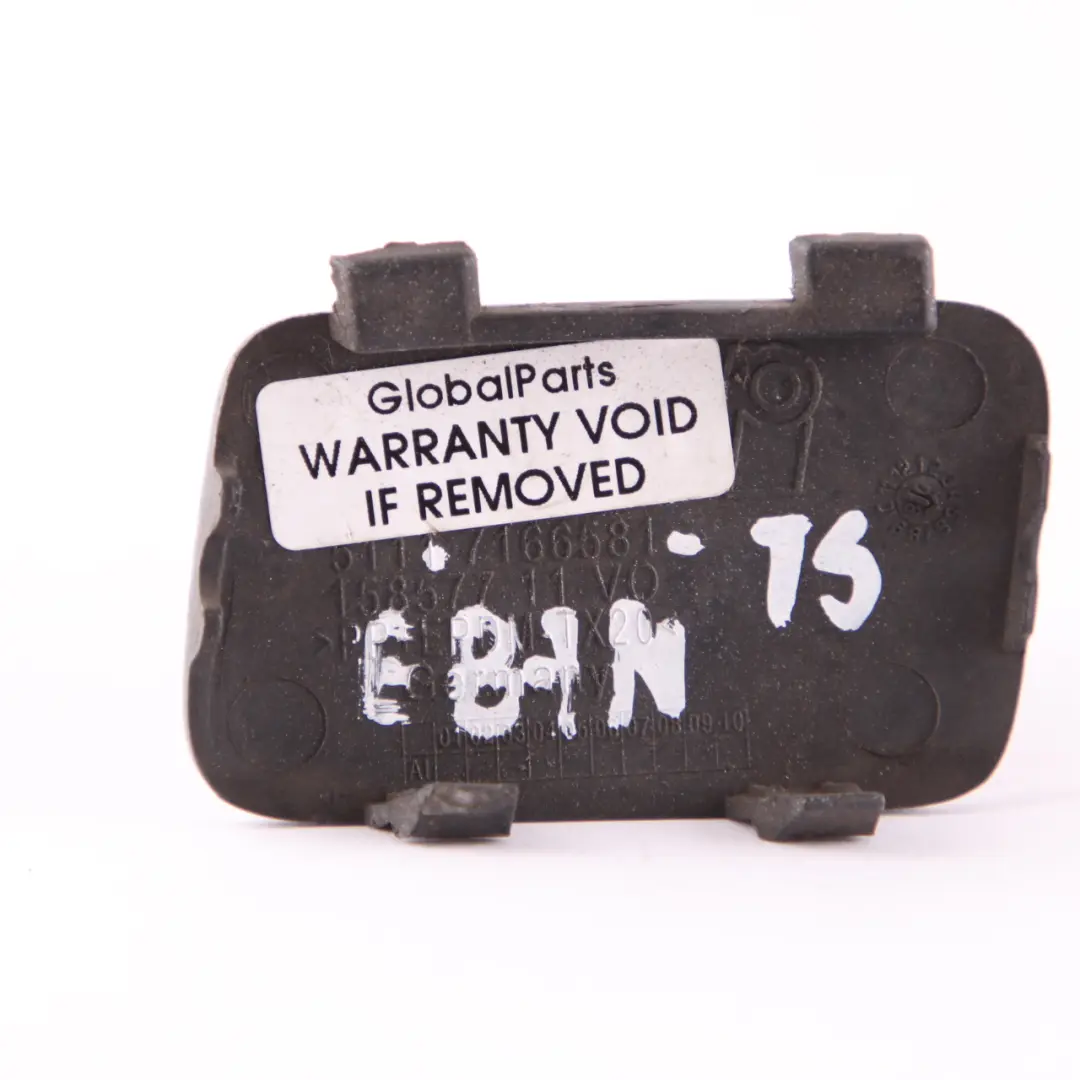 BMW E81 E87 LCI Paraurti Anteriore Occhiello Traino Titansilber Argento 354 - SKU 7166581-TS - Numero di parte 7166581