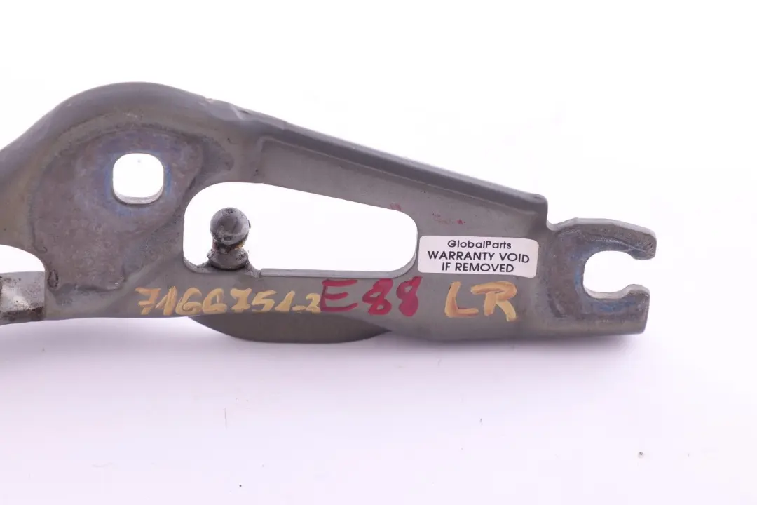 Maletero Porton Trasero Bisagra Izquierda Gris para BMW E82 E88 con número de pieza 7230859 BMW E82 E88 Maletero Porton Trasero Bisagra Izquierda Gris - SKU 7166751-3 - Número de pieza 7230859