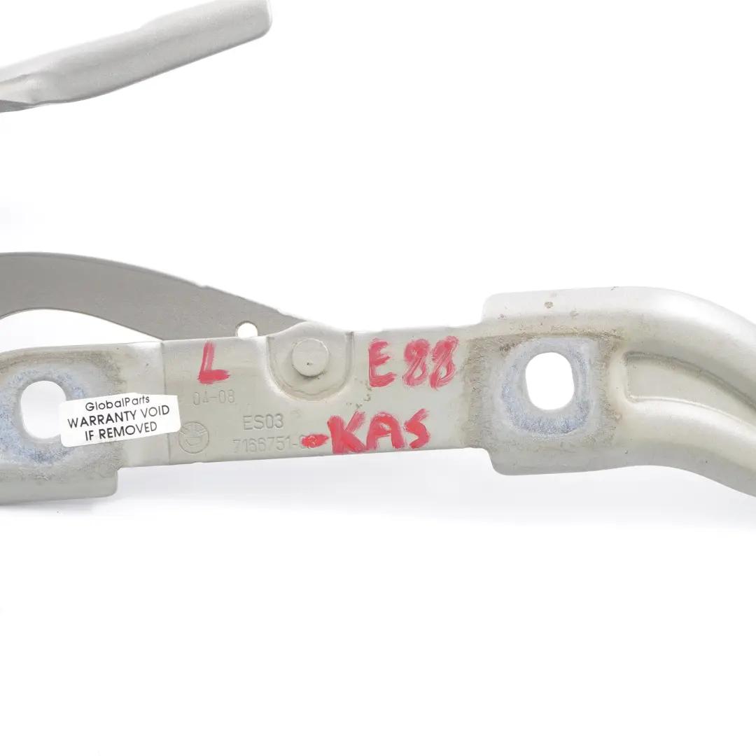  Trunk Lid Hinge BMW E82 E88 Boot Tailgate Left N/S Cashmere Silver A72 7166751 - SKU 7166751-KAS - Part number 7230859