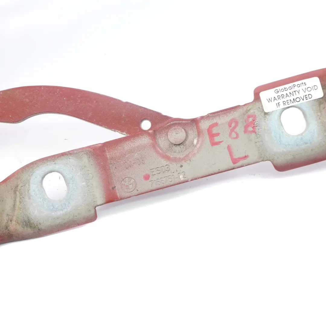 Trunk Lid Hinge BMW E82 E88 Boot Tailgate Left N/S Sedonarot A79 Red to with Part number 7166751 Trunk Lid Hinge BMW E82 E88 Boot Tailgate Left N/S Sedonarot A79 Red - SKU 7166751-SED - Part number 7166751