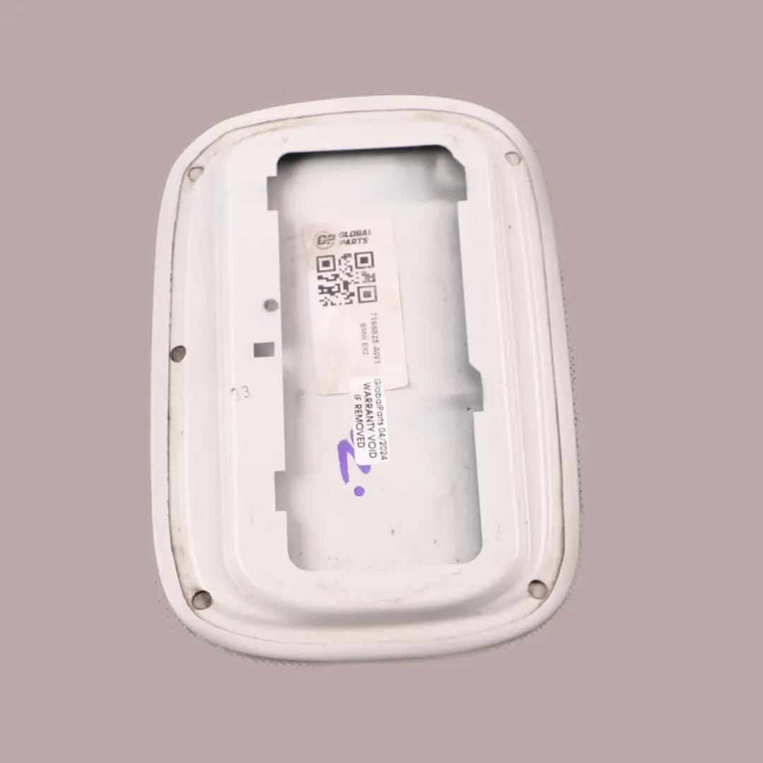 BMW E82 E88 Fill In Flap Fuel Cover Alpinweiss 3 White - SKU 7166825-AW1 - Part number 7166825