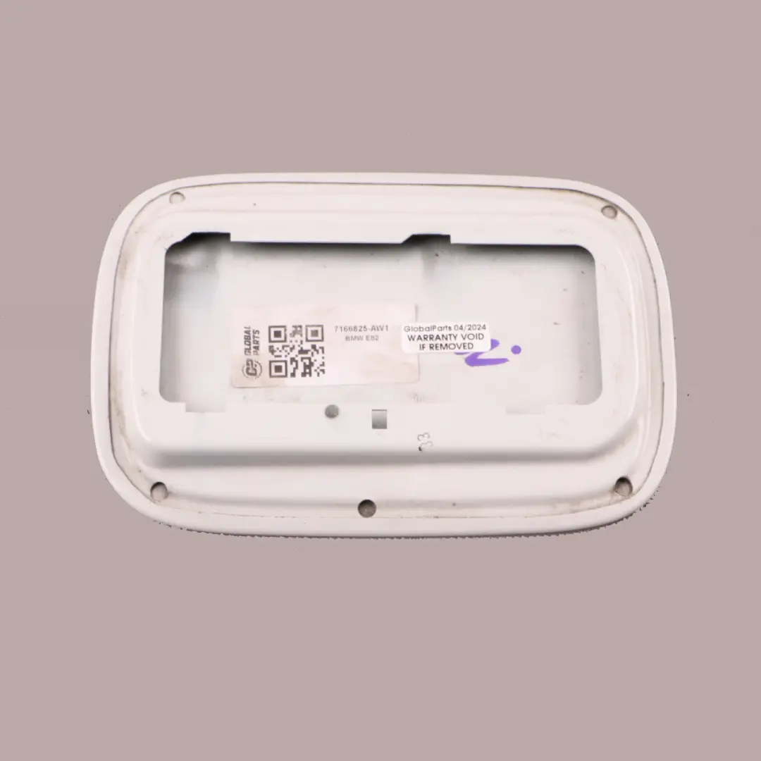 BMW E82 E88 Fill In Flap Fuel Cover Alpinweiss 3 White - SKU 7166825-AW1 - Part number 7166825