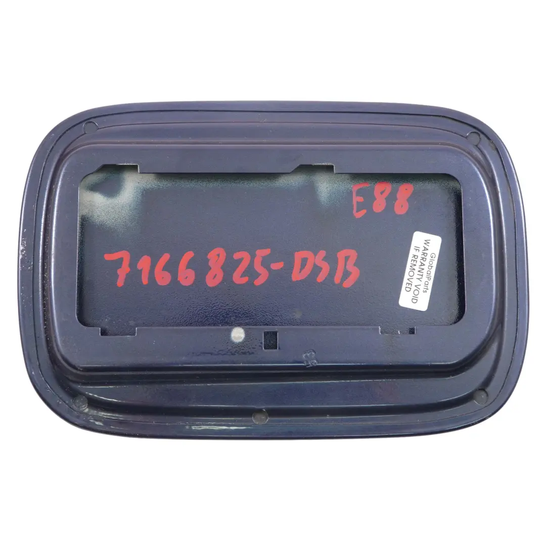 BMW E82 E88 Couvercle de trappe a carburant Tiefseeblau Bleu Mer Profonde A76 - SKU 7166825-DSB - Numéro de pièce 7166825