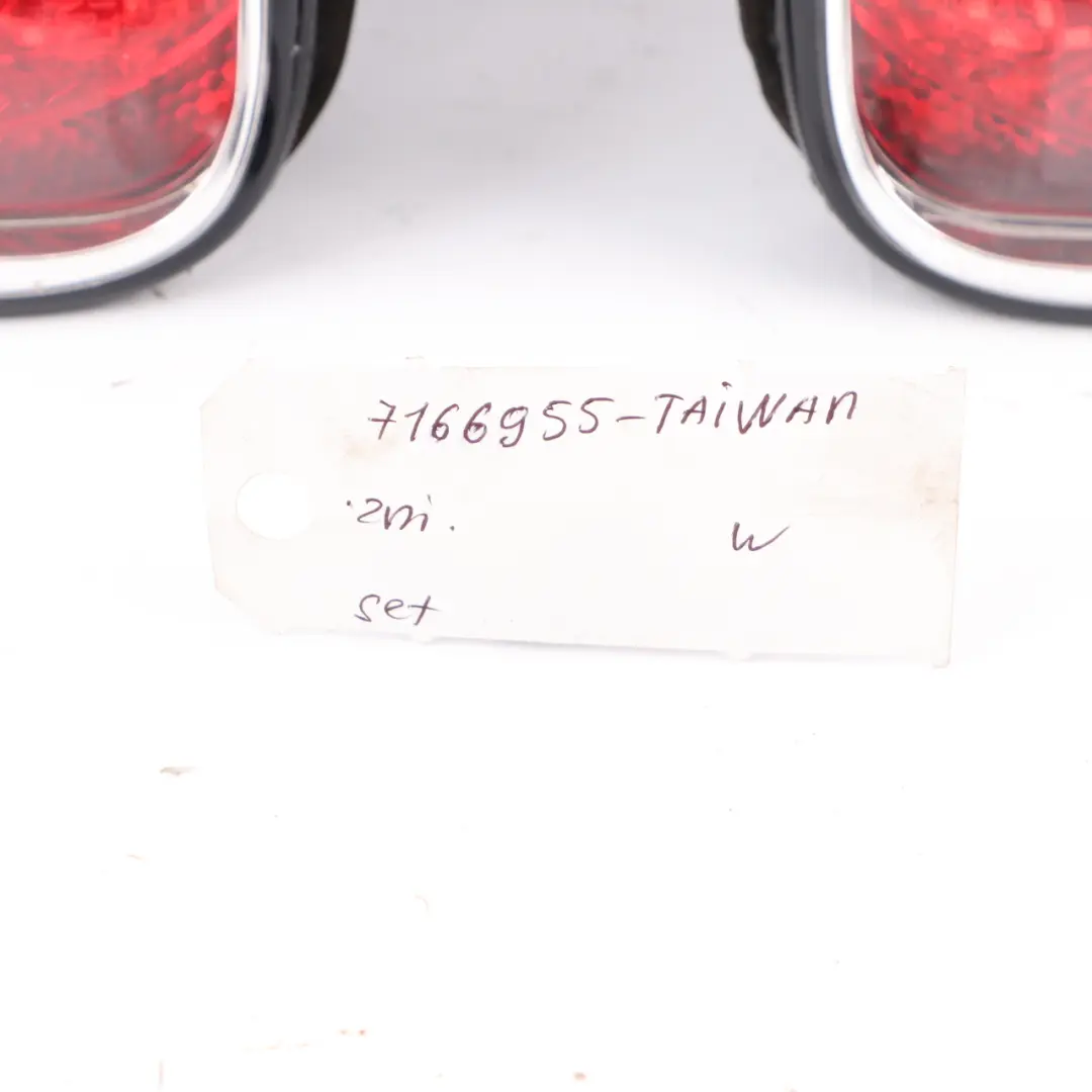 Lamp Mini Cooper One R50 R52 R53 Tail Light Left Right N/O/S Set TAIWAN to Rear with Part number 7166955 Rear Lamp Mini Cooper One R50 R52 R53 Tail Light Left Right N/O/S Set TAIWAN - SKU 7166955-TAIWAN - Part number 7166955