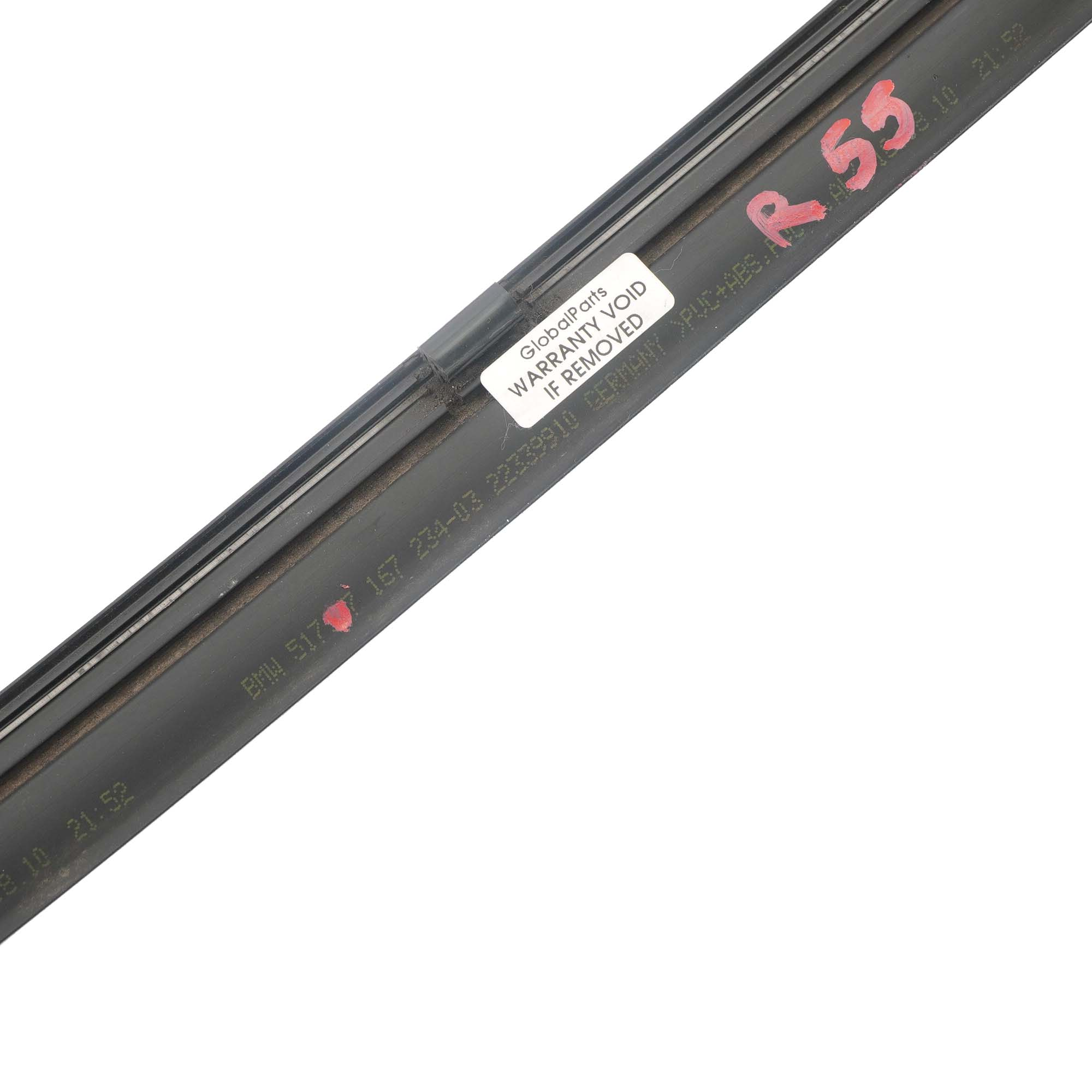 Joint D'étanchéité Intérieur Porte Arrière Pilier B Pour Mini Clubman R55 (2007-2015) - Réf 51137167236 - Garniture Couverture Porte Noir/argent - 8