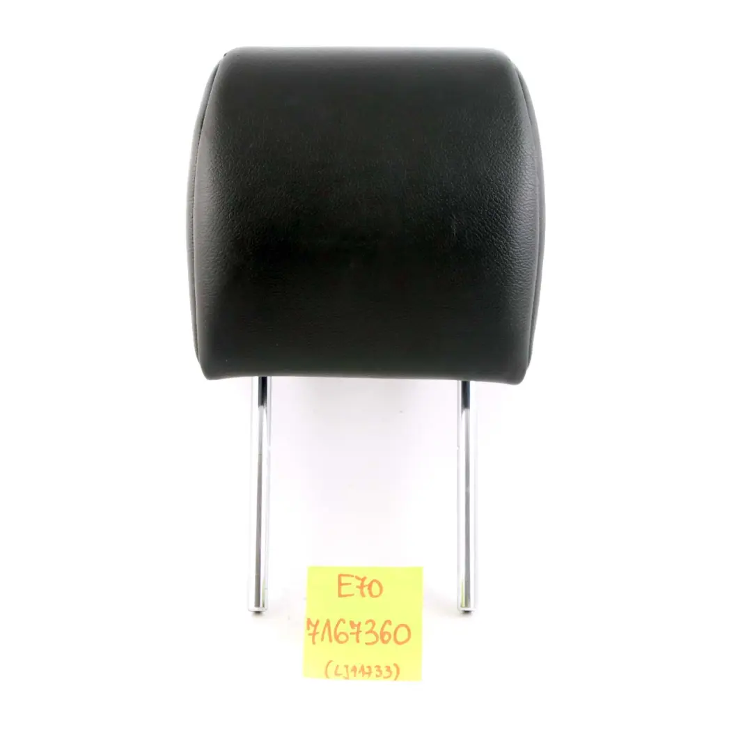 BMW X5 E70 Rear Seat Left Right N/O/S 3rd Row Headrest Leather Nevada Black - SKU 7167360 - Part number 7167360