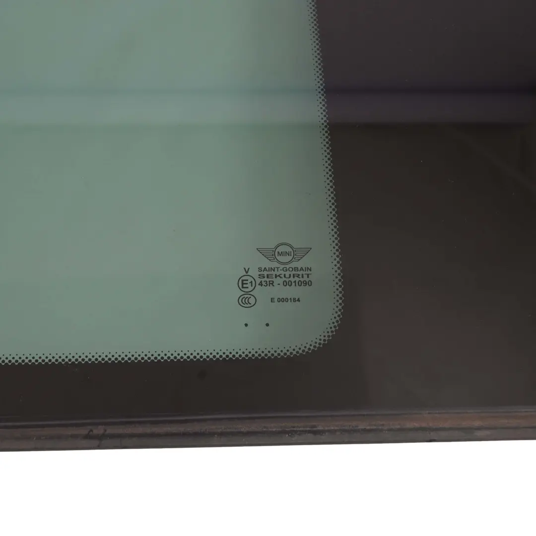 Side Door Window Glass Clubdoor Rear Right O/S Black AS3 to Mini Clubman R55 with Part number 7167494 Mini Clubman R55 Side Door Window Glass Clubdoor Rear Right O/S Black AS3 - SKU 7167494 - Part number 7167494