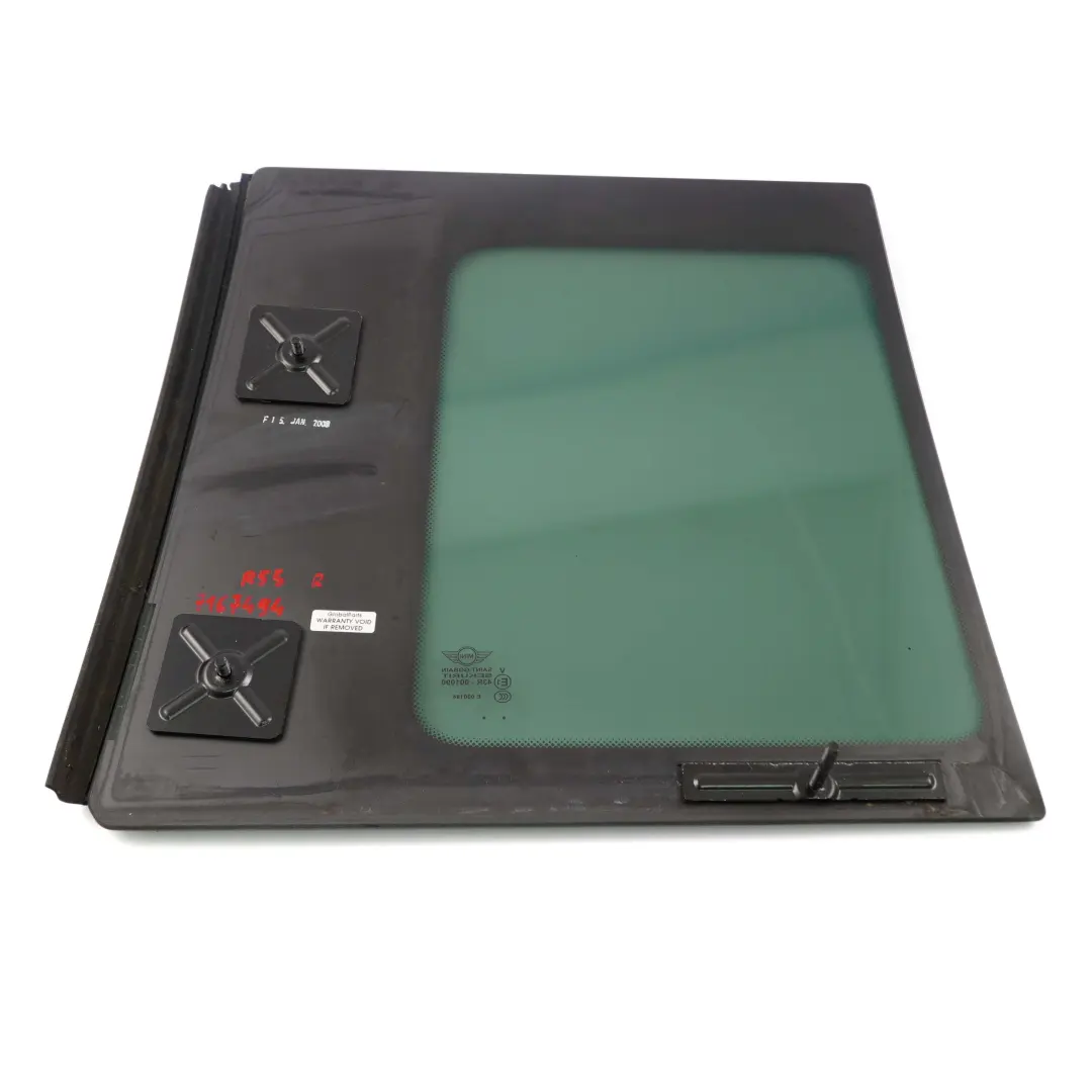 Side Door Window Glass Clubdoor Rear Right O/S Black AS3 to Mini Clubman R55 with Part number 7167494 Mini Clubman R55 Side Door Window Glass Clubdoor Rear Right O/S Black AS3 - SKU 7167494 - Part number 7167494