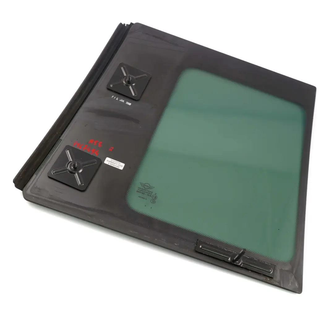 Trasero Derecho Lado Puerta Ventana Vidrio Clubdoor Negro AS3 para Mini Clubman R55 con número de pieza 7167494 Mini Clubman R55 Trasero Derecho Lado Puerta Ventana Vidrio Clubdoor Negro AS3 - SKU 7167494 - Número de pieza 7167494