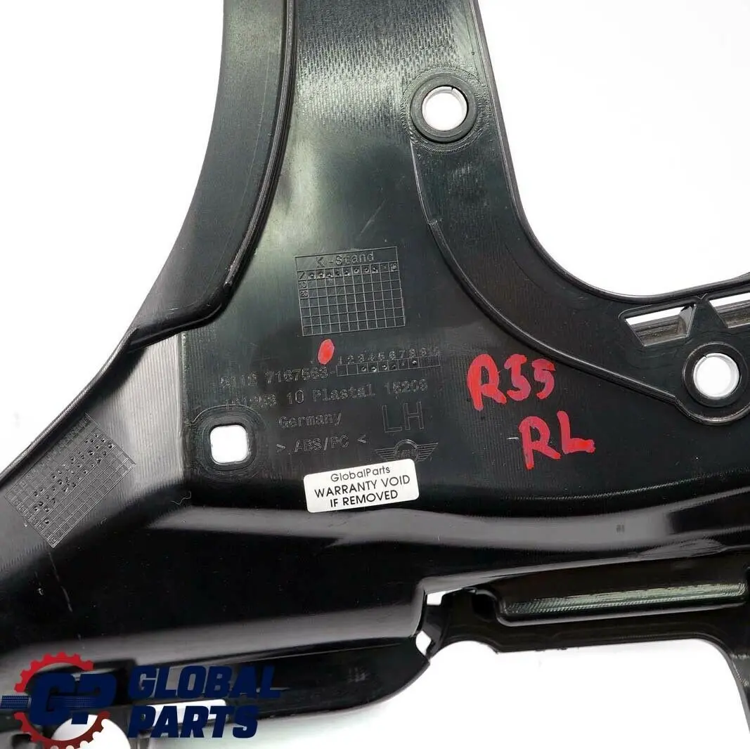 Left N/S Bumper Carrier Mount Holder to Mini Clubman R55 Rear with Part number 7167563 Mini Clubman R55 Rear Left N/S Bumper Carrier Mount Holder - SKU 7167563 - Part number 7167563