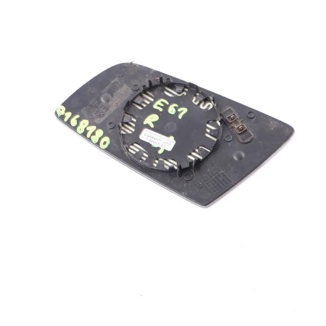 Wing Mirror Glass BMW E60 E61 E63 Door Right O/S Wide Angle Blue to with Part number 7168180 Wing Mirror Glass BMW E60 E61 E63 Door Right O/S Wide Angle Blue - SKU 7168180 - Part number 7168180