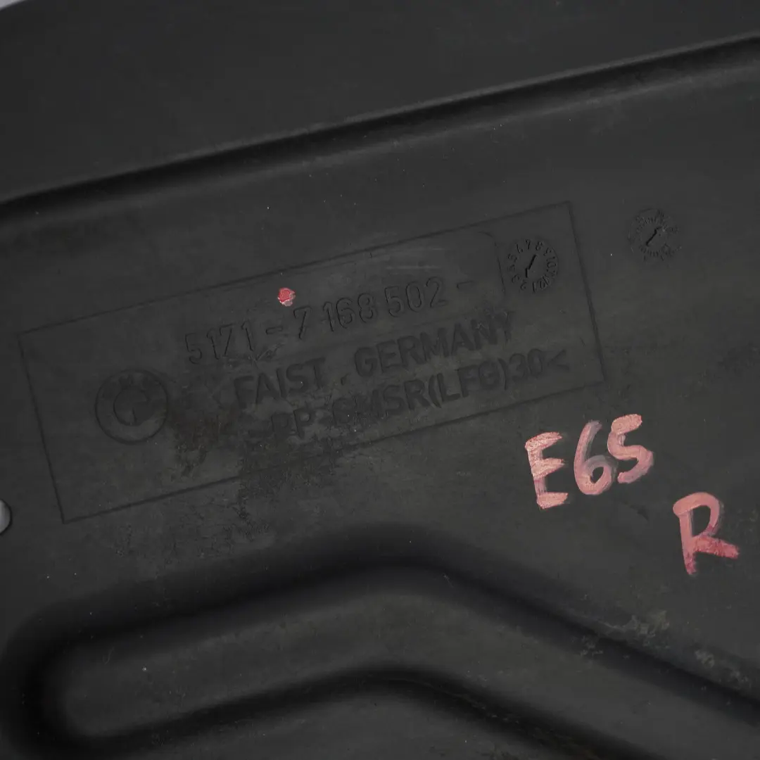 BMW E65 E66 Unterbodenverkleidung Mitte Hinten 730i N52 - SKU 7168502 - Teilenummer 7168502