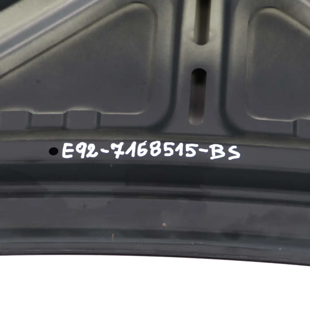 Boot Lid Rear Lid with Spoiler Black Sapphire - 475 to BMW 3 E92 Coupe Tailgate with Part number 7168515 BMW 3 E92 Coupe Tailgate Boot Lid Rear Lid with Spoiler Black Sapphire - 475 - SKU 7168515-BS - Part number 7168515