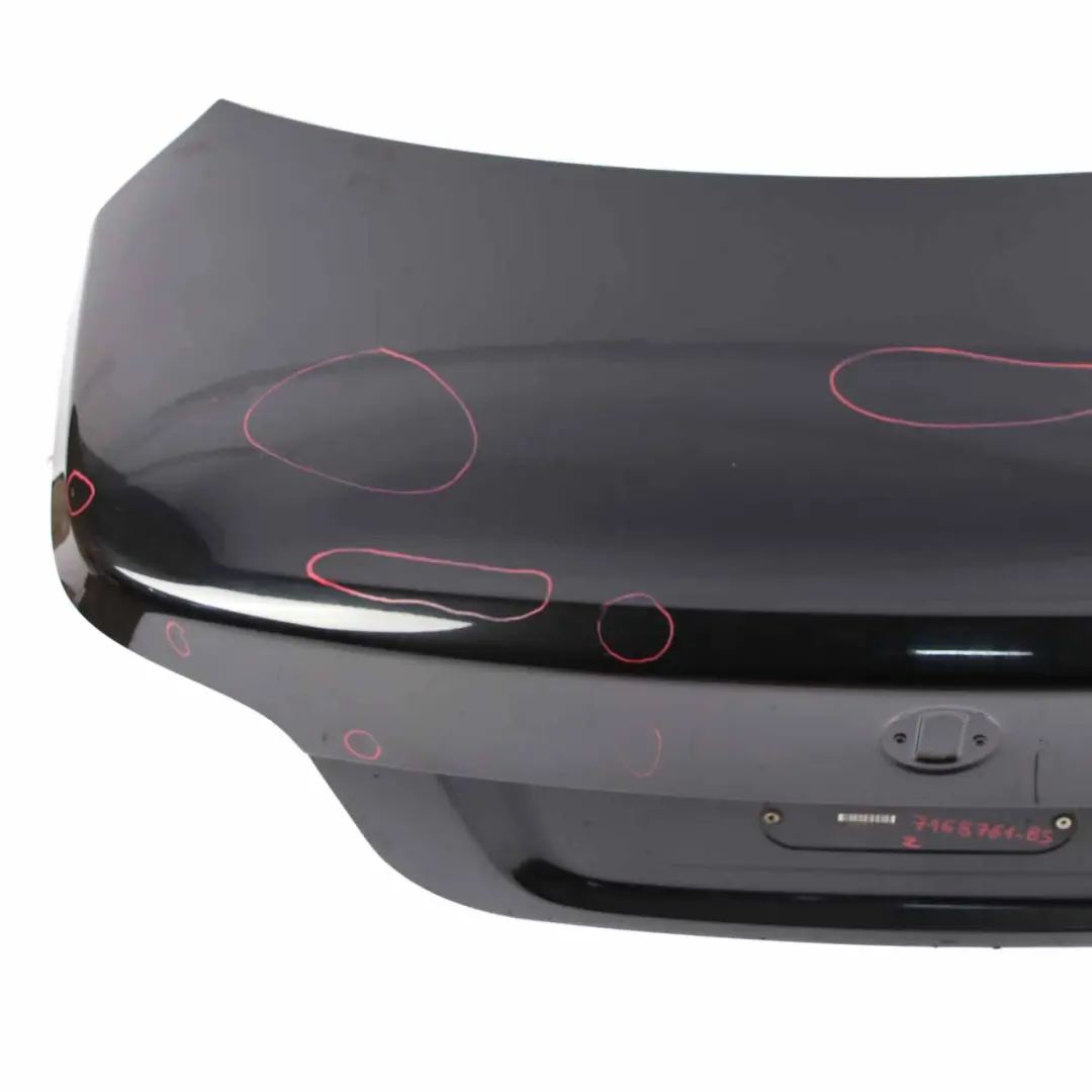 Boot Trunk Lid Tailgate Black Sapphire Metallic - 475 to BMW E60 LCI with Part number 7168761 BMW E60 LCI Boot Trunk Lid Tailgate Black Sapphire Metallic - 475 - SKU 7168761-BS - Part number 7168761